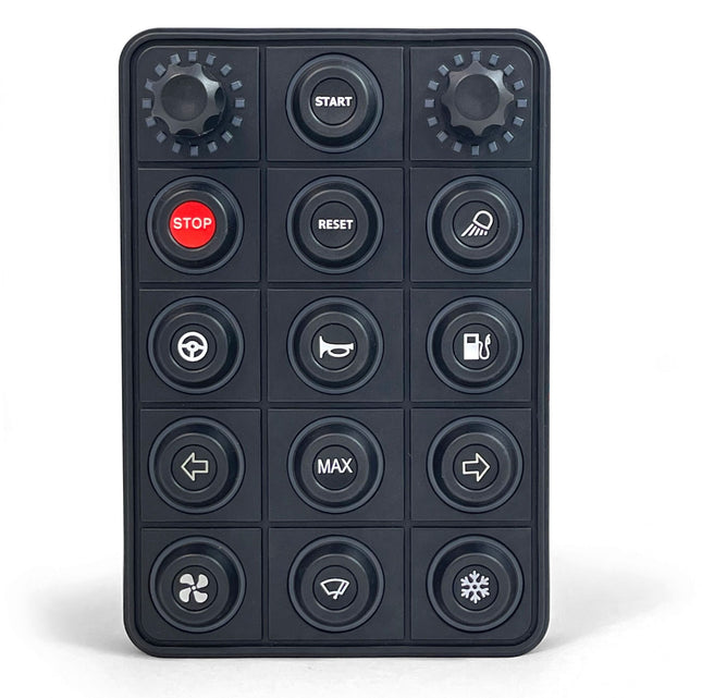 BLINK MARINE 13 BUTTON + 2 ROTARY KNOB CAN KEYPAD MAXXECU LINK