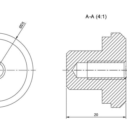 Blind Alloy Weld-on bosses M6 | M8