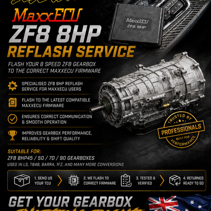 MaxxECU 8HP ZF8 Re-Flash service SYDNEY or mail in