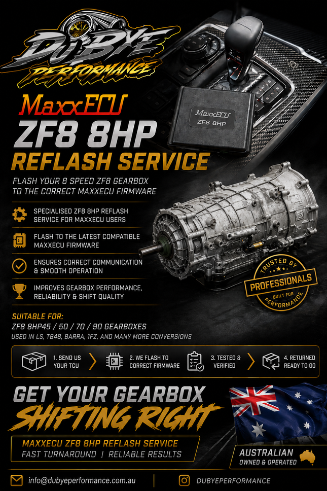MaxxECU 8HP ZF8 Re-Flash service SYDNEY or mail in