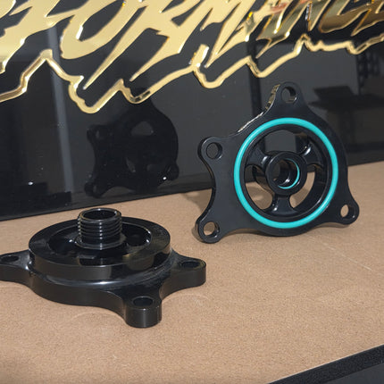TB48 Oil cooler delete plate BILLET ALLOY